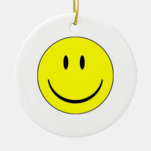 De Cerâmica Ornamento feliz da cara