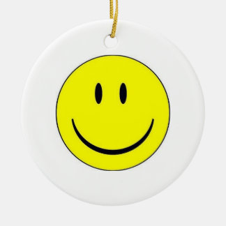 De Cerâmica Ornamento feliz da cara