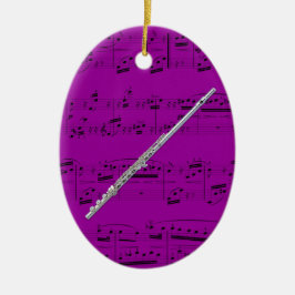 De Cerâmica Ornamento - flauta - escolha sua cor