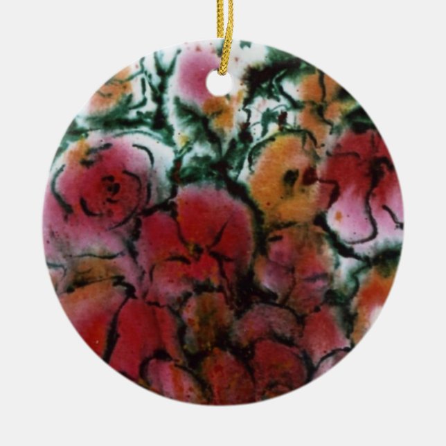 De Cerâmica Ornamento Floral (Frente)