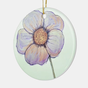 De Cerâmica ornamento floral