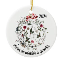 Ornamento francês personalizável para professores