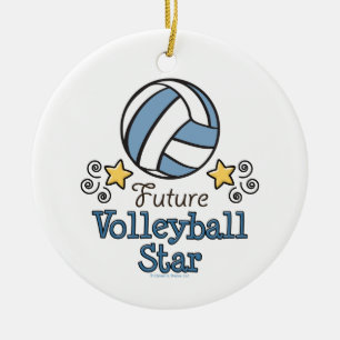 De Cerâmica Ornamento futuro da estrela do voleibol
