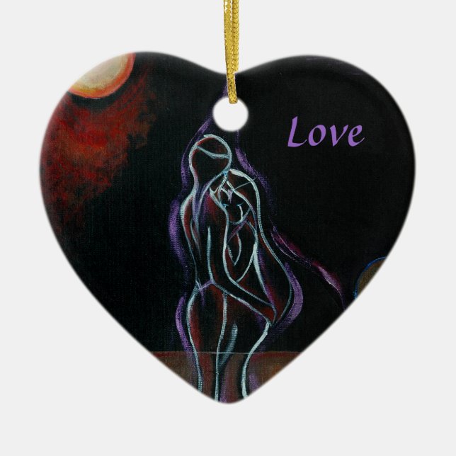 De Cerâmica Ornamento gêmeo das chamas: Amor (Frente)