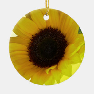 De Cerâmica Ornamento Girassol Belo Decor Amarelo
