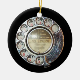 De Cerâmica Ornamento GIRATÓRIO do SELETOR do TELEFONE
