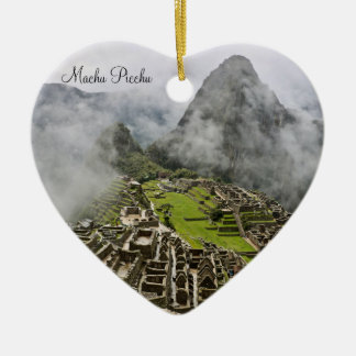 De Cerâmica Ornamento Heart Machu Picchu