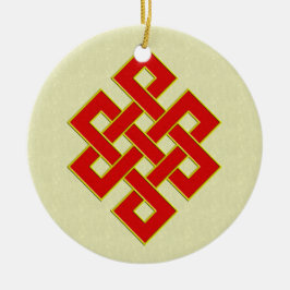 De Cerâmica Ornamento infinito do nó