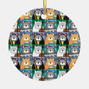 De Cerâmica Ornamento legal do gato