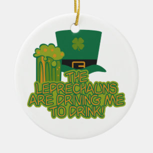 De Cerâmica ornamento Leprechaun