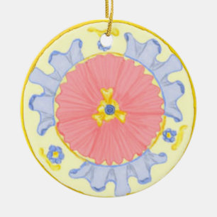 De Cerâmica Ornamento liso-mediterrânico liso-paixão Floral