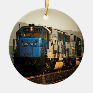 De Cerâmica Ornamento locomotivo