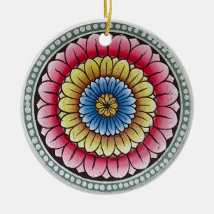 De Cerâmica Ornamento Lotus Mandala