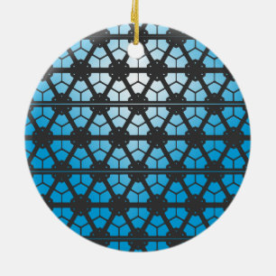 De Cerâmica Ornamento - luz Leaded do vidro e da estrela