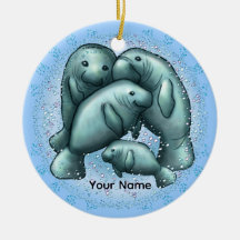 Ornamento Manatee Bubbles