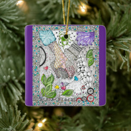 De Cerâmica Ornamento Mãos Sobre Corações