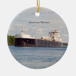De Cerâmica ornamento mariner americano