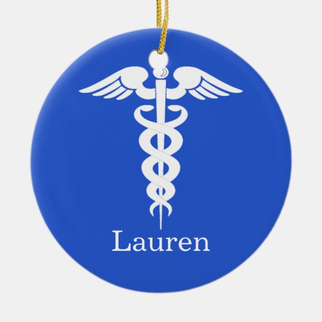 De Cerâmica Ornamento Médico Personalizado (Frente)