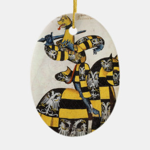 De Cerâmica Ornamento medieval do cavaleiro