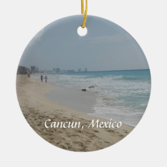 De Cerâmica Ornamento mexicano da praia (Frente)