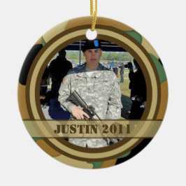 De Cerâmica Ornamento militar da lembrança da foto