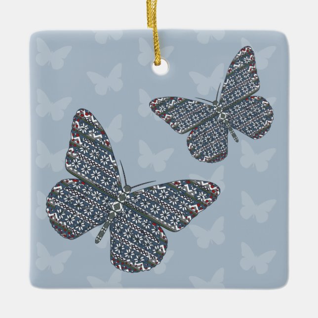 De Cerâmica Ornamento monarca nórdico (Frente)