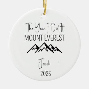 De Cerâmica Ornamento Monte Everest para amante escalador