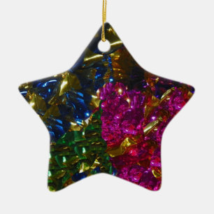 De Cerâmica Ornamento multicolorido da estrela da mistura