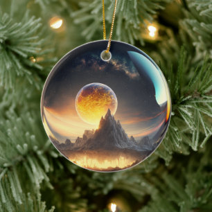 De Cerâmica Ornamento Mundial da Fantasia Divertida