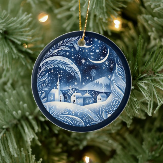 De Cerâmica Ornamento Nórdico (Árvore)