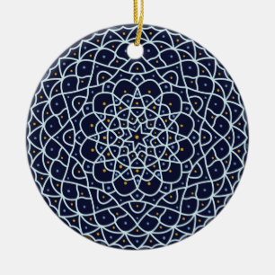 De Cerâmica Ornamento Noturno Celestial