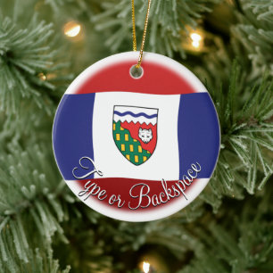 De Cerâmica Ornamento NWT Personalizado Sinalizador NWT