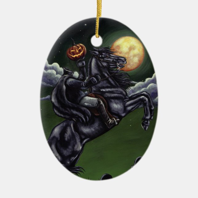 De Cerâmica ornamento oco sonolento da pintura (Frente)
