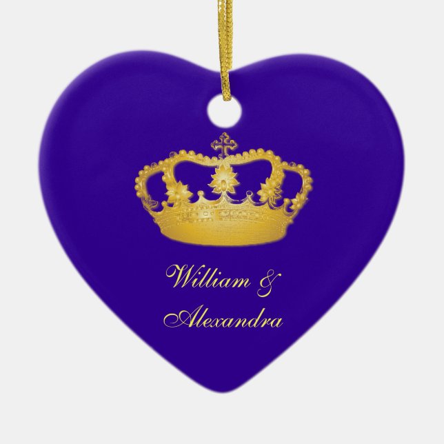 De Cerâmica Ornamento ouro Coroa II (Frente)