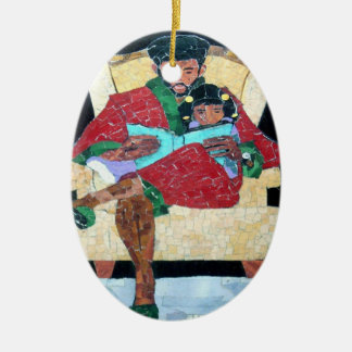 De Cerâmica Ornamento oval #23