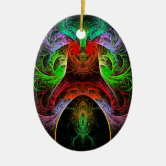 De Cerâmica Ornamento Oval Carnaval Abstrato Art