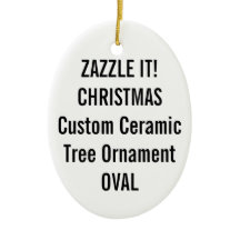 Ornamento OVAL cerâmico feito sob encomenda da