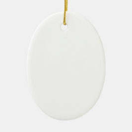 De Cerâmica Ornamento Oval Personalizado