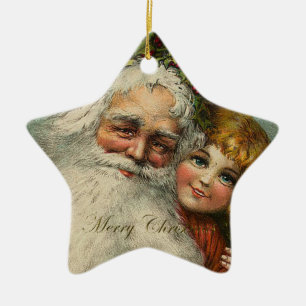 De Cerâmica Ornamento Padre Natal do Pai Natal