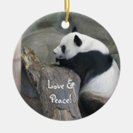 De Cerâmica Ornamento Panda Gigante