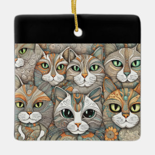 De Cerâmica ornamento para gatos calmantes