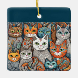 De Cerâmica ornamento para gatos calmantes