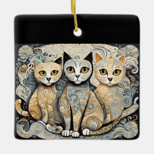 De Cerâmica ornamento para gatos calmantes