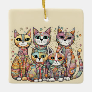 De Cerâmica ornamento para gatos calmantes