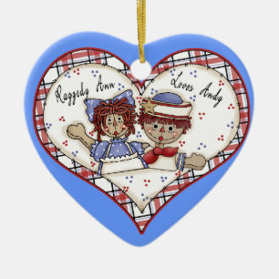 De Cerâmica Ornamento personalizado Andy dos amores