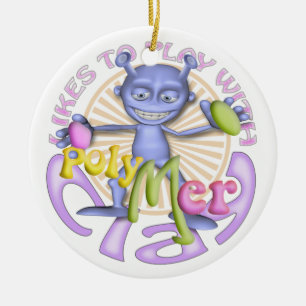 De Cerâmica Ornamento personalizado artistas da argila do