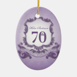 De Cerâmica ornamento personalizado celebração do aniversár