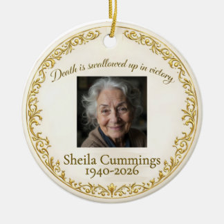 De Cerâmica Ornamento Personalizado Cristão Memorial