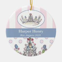 Ornamento Personalizado da Coroa Jewel