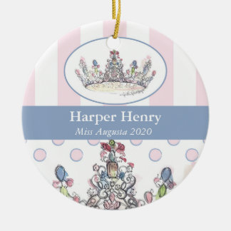 De Cerâmica Ornamento Personalizado da Coroa Jewel